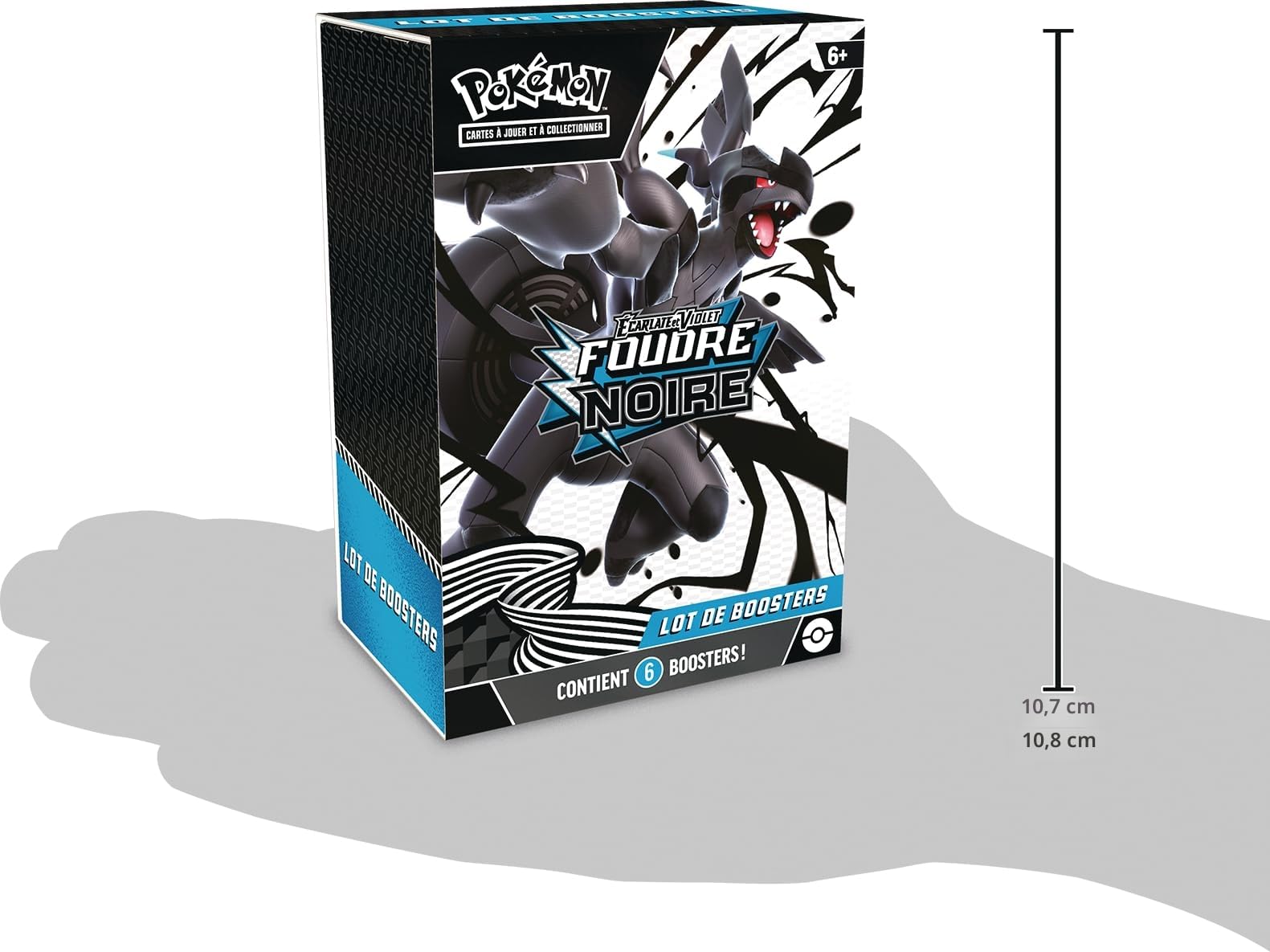 Pokémon : Lot de boosters Écarlate et Violet – Foudre Noire (6 boosters) du JCC Pokémon