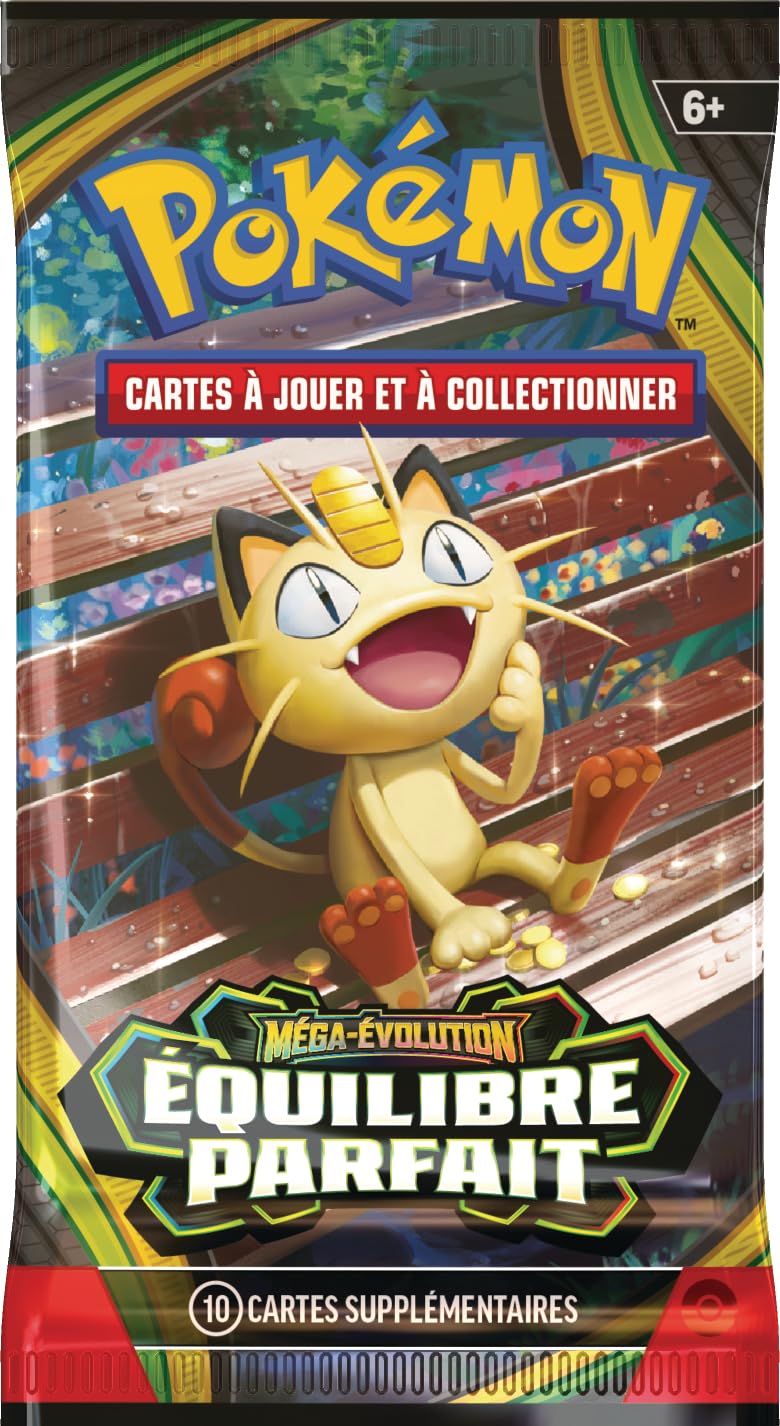 Pokémon : présentoir de boosters Méga-Évolution – Équilibre Parfait (18 boosters) du JCC Pokémon