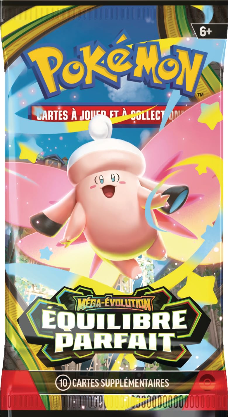 Pokémon : présentoir de boosters Méga-Évolution – Équilibre Parfait (18 boosters) du JCC Pokémon