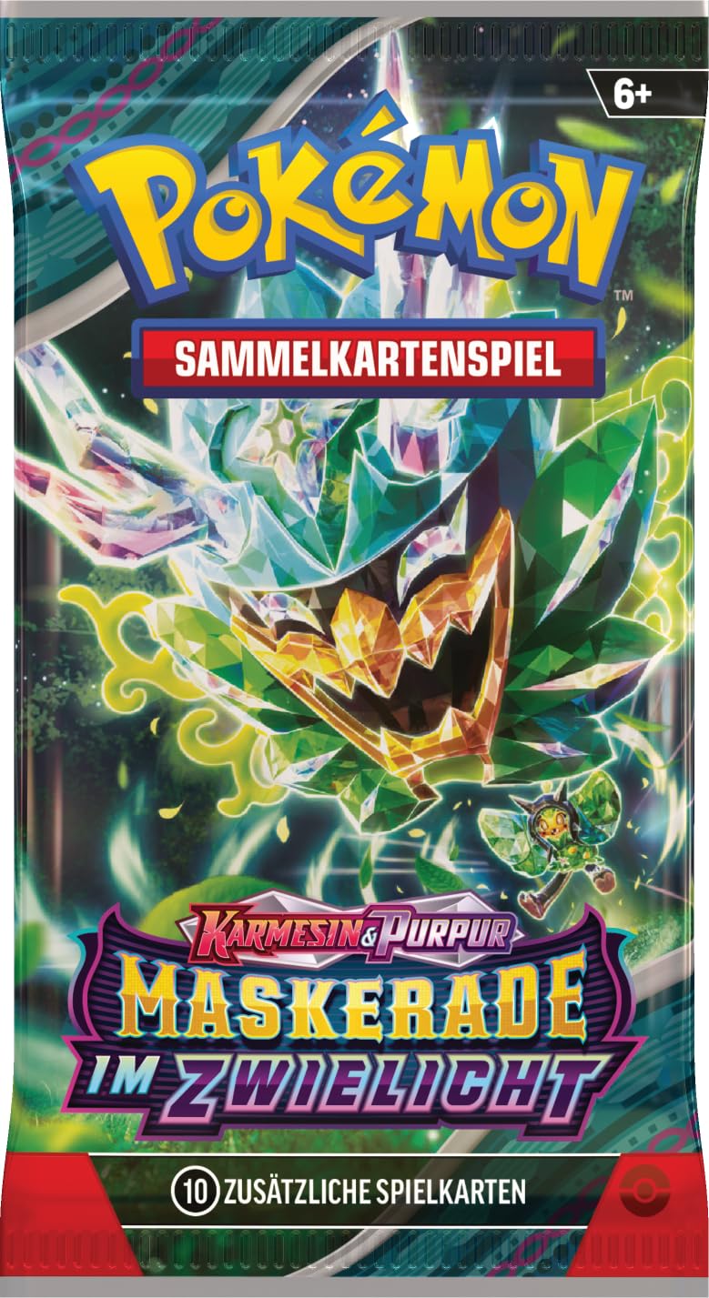 Pokémon - Jeu DE Cartes À Collectionner : BOÎTE D'EXPOSITION CARMESIN & Purple - Mascarade au crépuscule (18 boosters)
