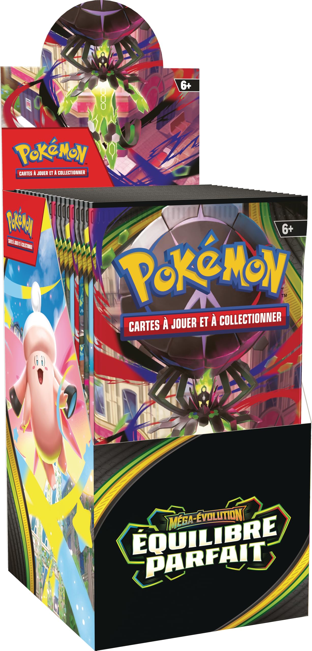 Pokémon : présentoir de boosters Méga-Évolution – Équilibre Parfait (18 boosters) du JCC Pokémon