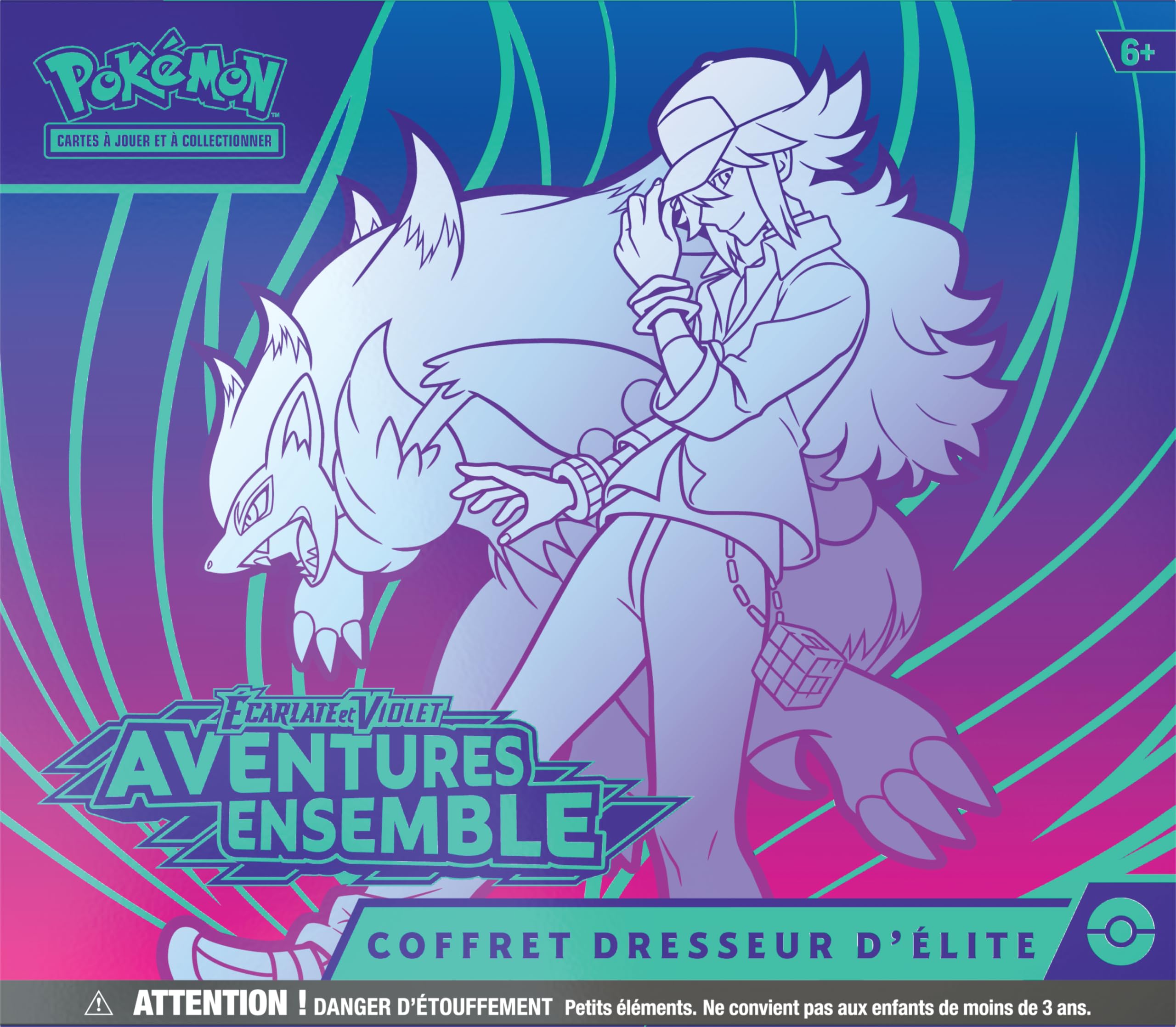 Pokémon: Coffret Dresseur d’élite Écarlate et Violet – Aventures Ensemble du JCC Pokémon (1 Carte Promo entièrement illustrée, 9 boosters et des Accessoires de Jeu Premium)